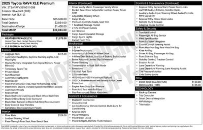 2025 Toyota RAV4 XLE Premium