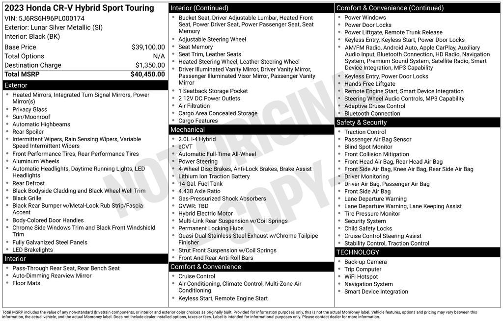 2023 Honda CR-V Sport Touring