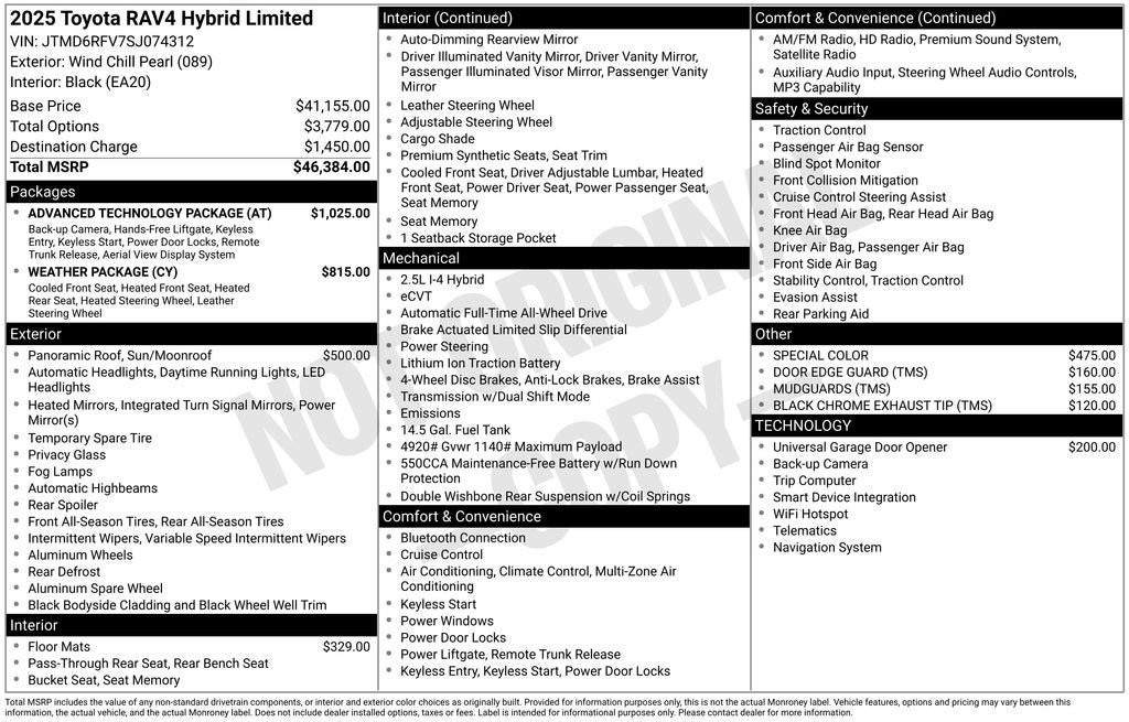 2025 Toyota RAV4 Hybrid Limited