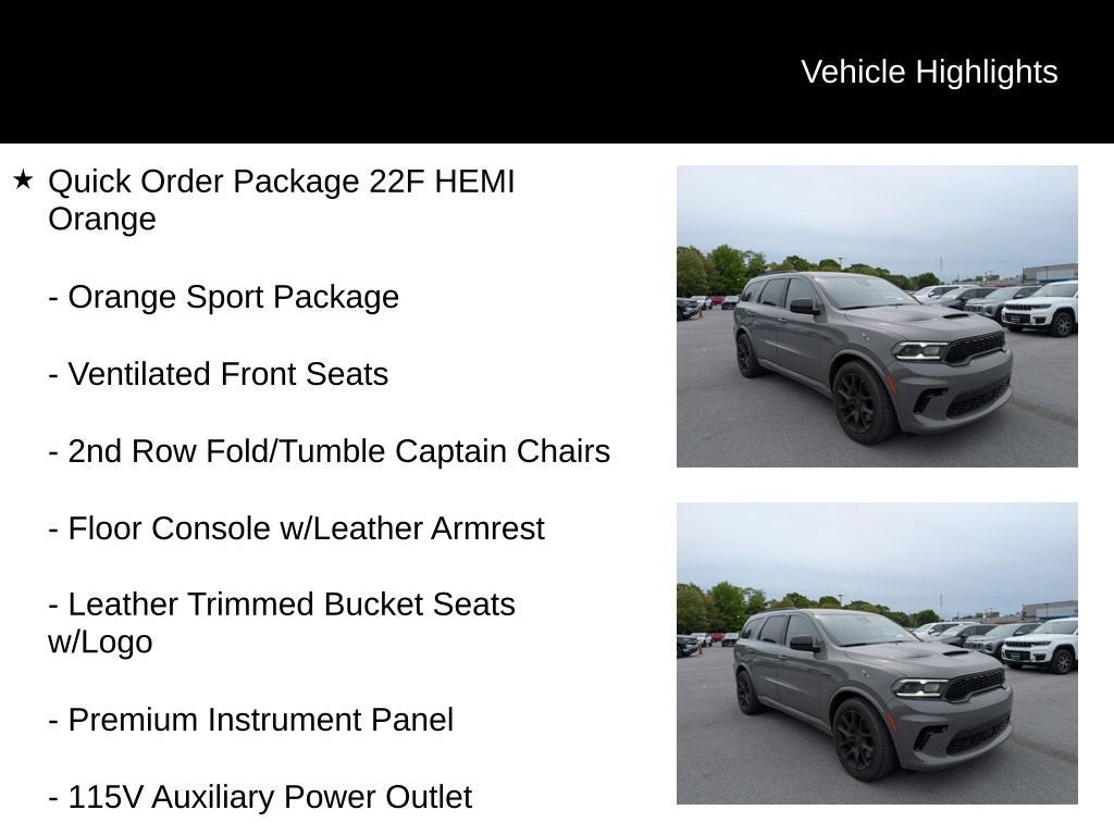 2023 Dodge Durango Hemi Orange