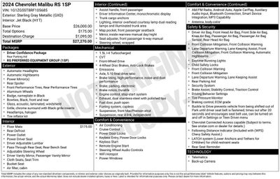 2024 Chevrolet Malibu RS