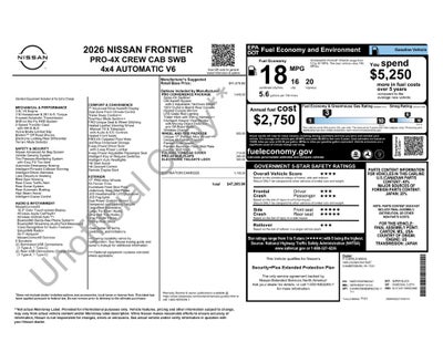 2026 Nissan Frontier Crew Cab PRO-4X® R by Roush®