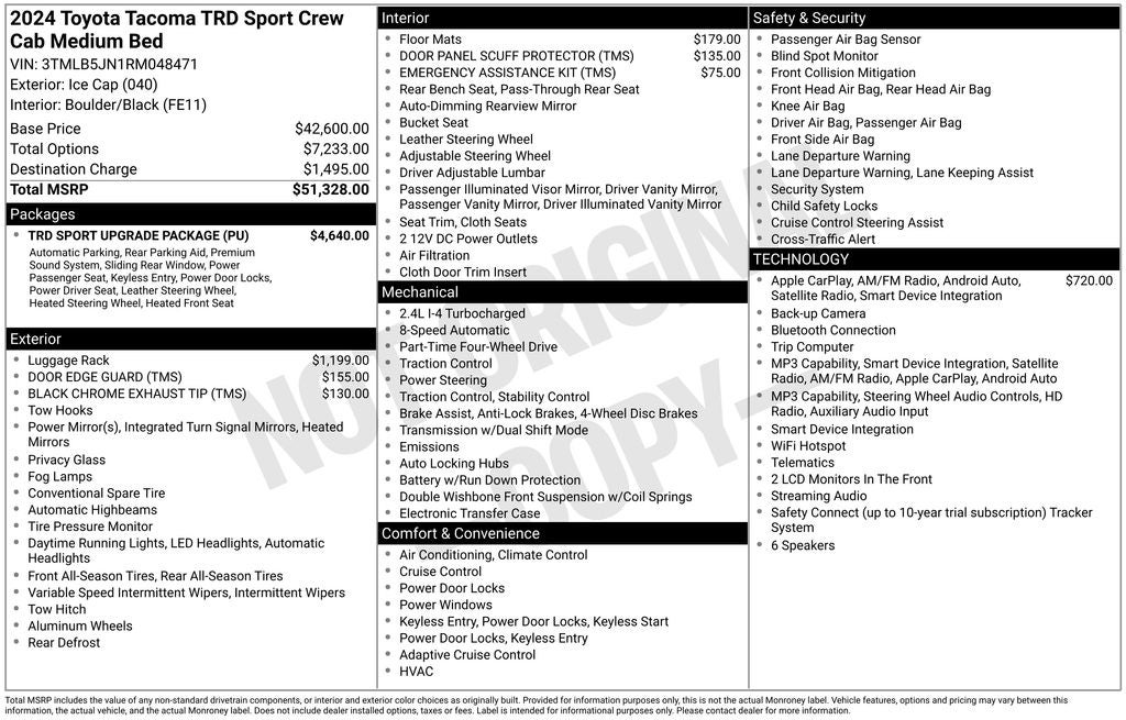 2024 Toyota Tacoma TRD Sport