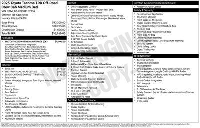 2025 Toyota Tacoma TRD Off-Road