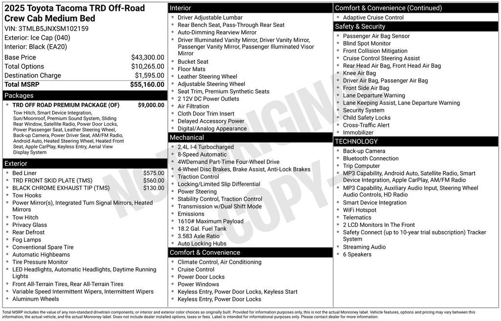 2025 Toyota Tacoma TRD Off-Road