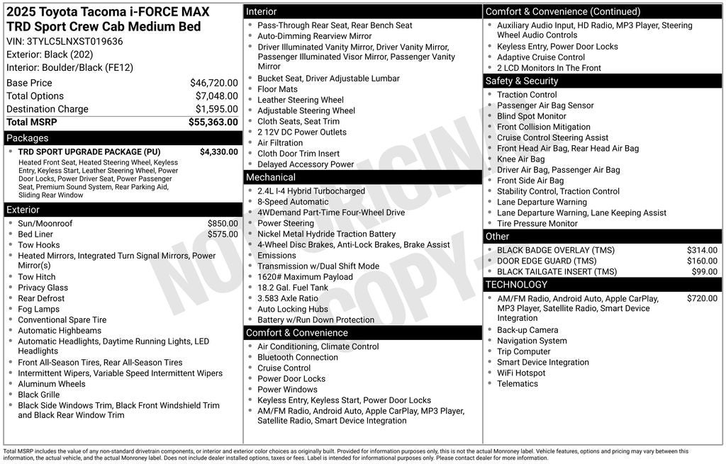2025 Toyota Tacoma Hybrid TRD Sport