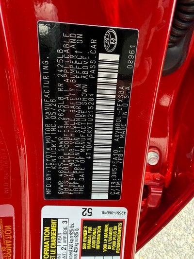 2026 Toyota Camry SE