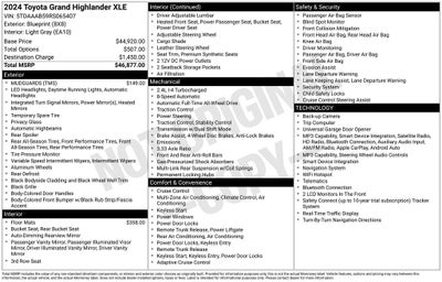 2024 Toyota Grand Highlander XLE