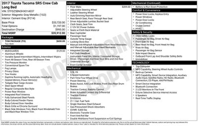 2017 Toyota Tacoma SR5 V6