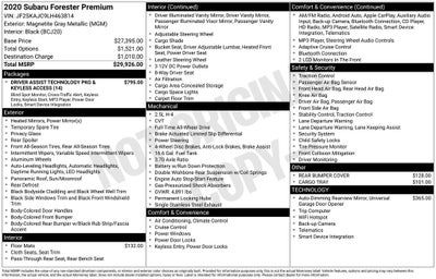 2020 Subaru Forester Premium
