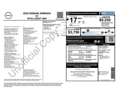 2025 Nissan Armada SV