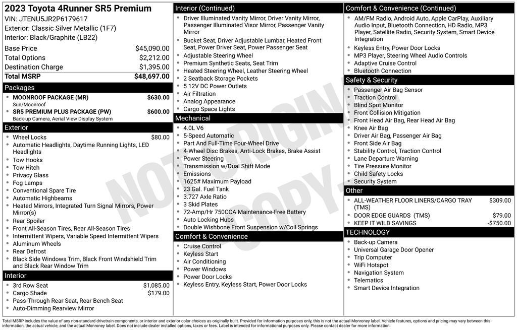 2023 Toyota 4Runner SR5 Premium