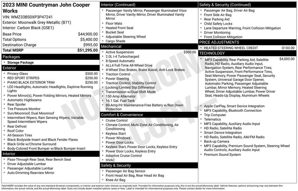 2023 MINI John Cooper Works Countryman Base