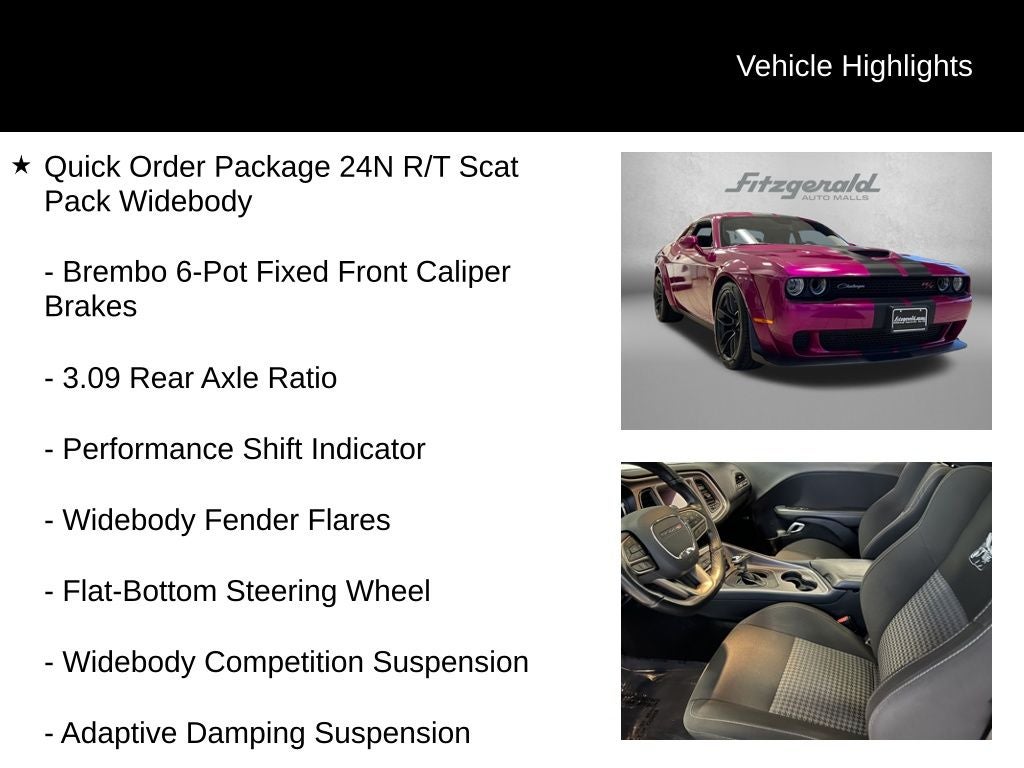 2021 Dodge Challenger R/T Scat Pack Widebody