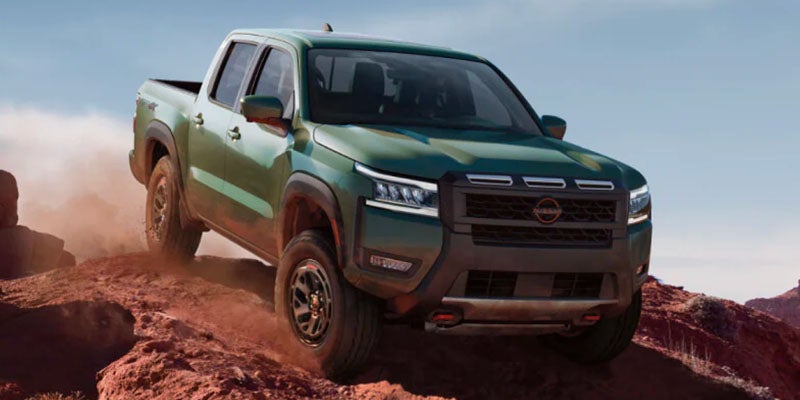 2025 Nissan Frontier driving off-road