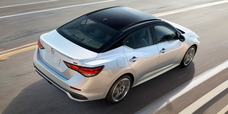 2025 Nissan Sentra driving on a road