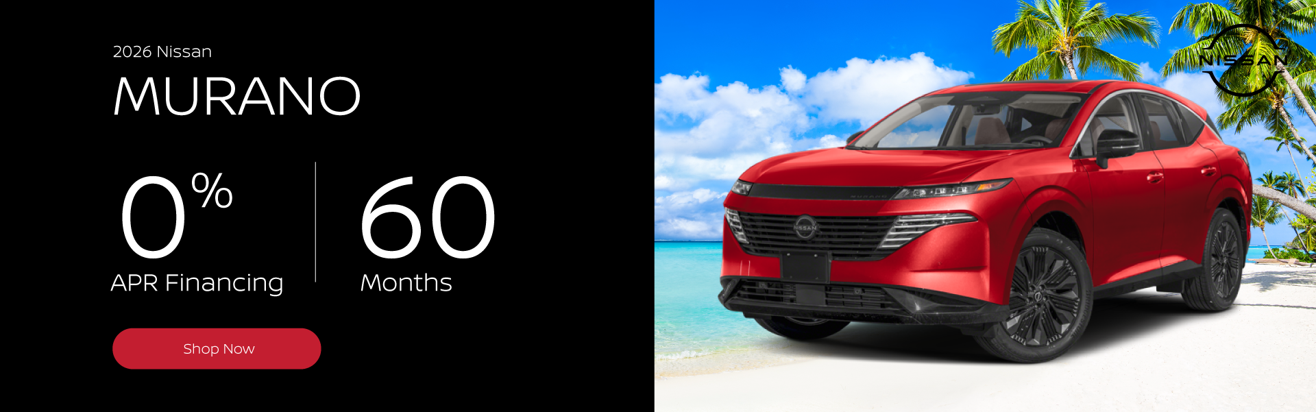 August 2026 Nissan Murano Offer Desktop Banner