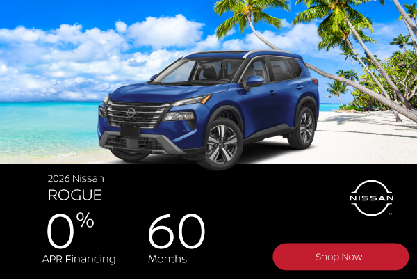 August 2026 Nissan Rogue Offer Mobile Banner